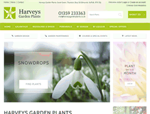 Tablet Screenshot of harveysgardenplants.co.uk